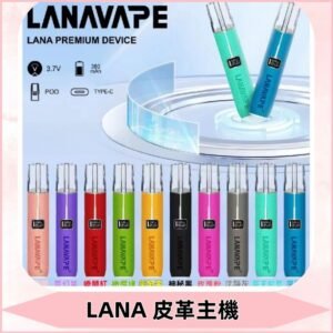 Lana皮革充電式主機 Lanavape電子煙霧化煙桿 液晶螢幕顯示電量