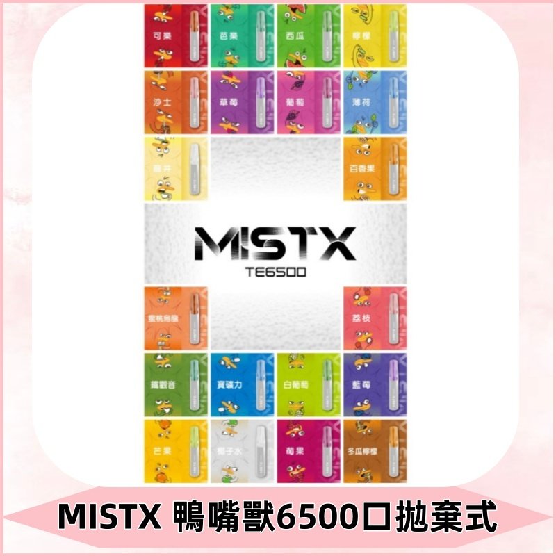 MIST X 鴨嘴獸6500口拋棄式電子煙#台灣現貨#