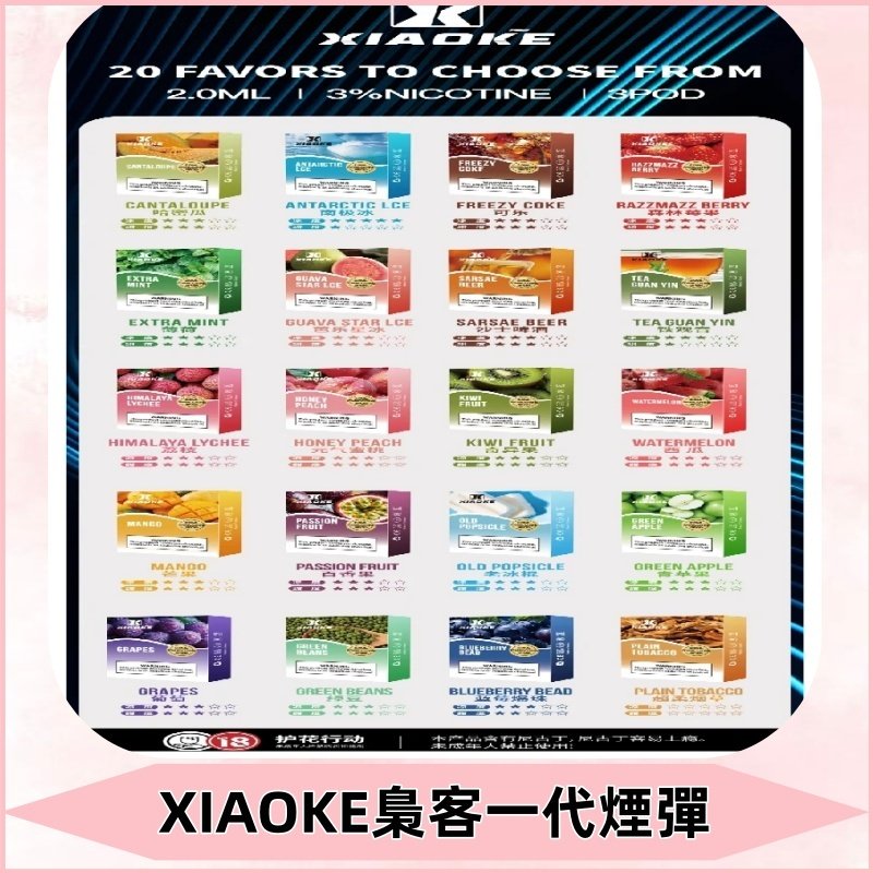 XIAOKE梟客一代煙彈 替換式霧化電子菸#品質保證#