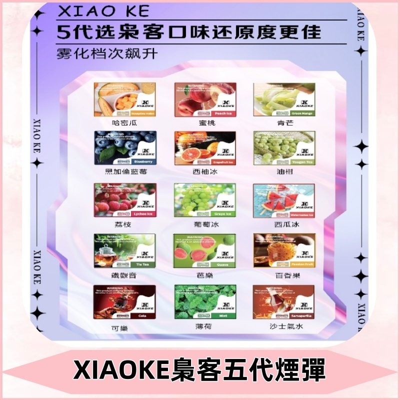 梟客五代煙彈|XIAOKE可替換式電子煙|通用Relx6代|ILIA五代主機